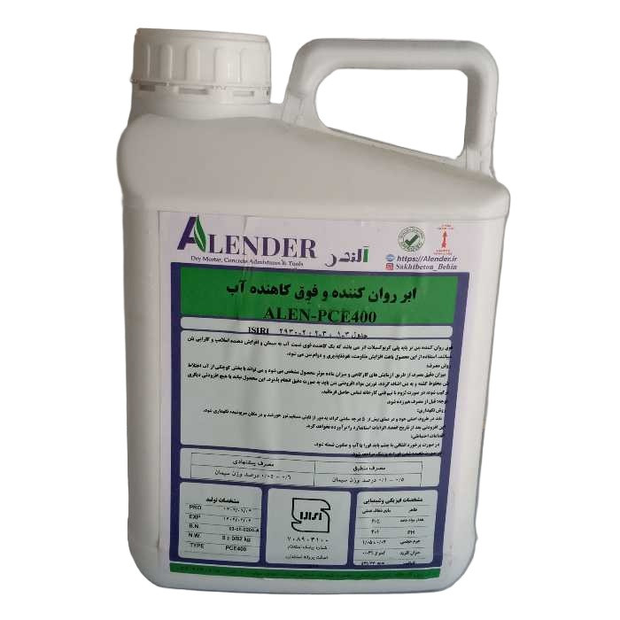 ابر روان کننده و فوق کاهنده آب بتن مدل PC5 حجم 5 لیتر