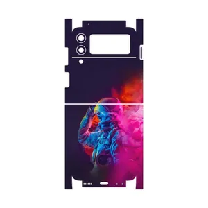 MAHOOT Smoke Rainbow Digital Art 1-FullSkin Cover Sticker for Samsung Galaxy Z Flip3 5G