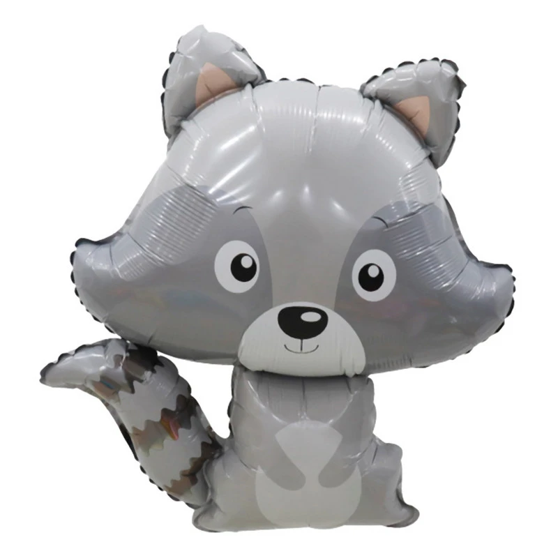 بادکک فویلی سورتک مدل حیوانات جنگل طرح راکون کد ST0523