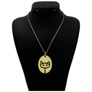گردنبند نقره زنانه دلی جم طرح گربه کد D 344