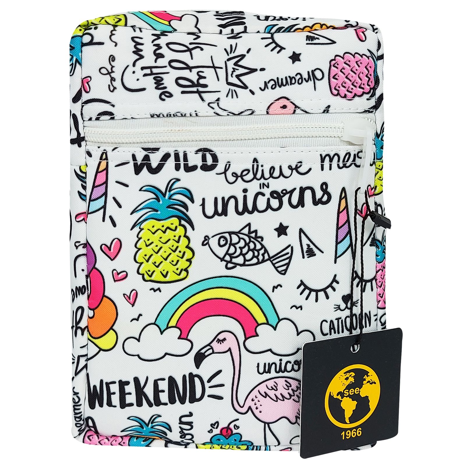 کیف رودوشی دخترانه سیی مدل کاکتوس کد 1834.1 - - 2