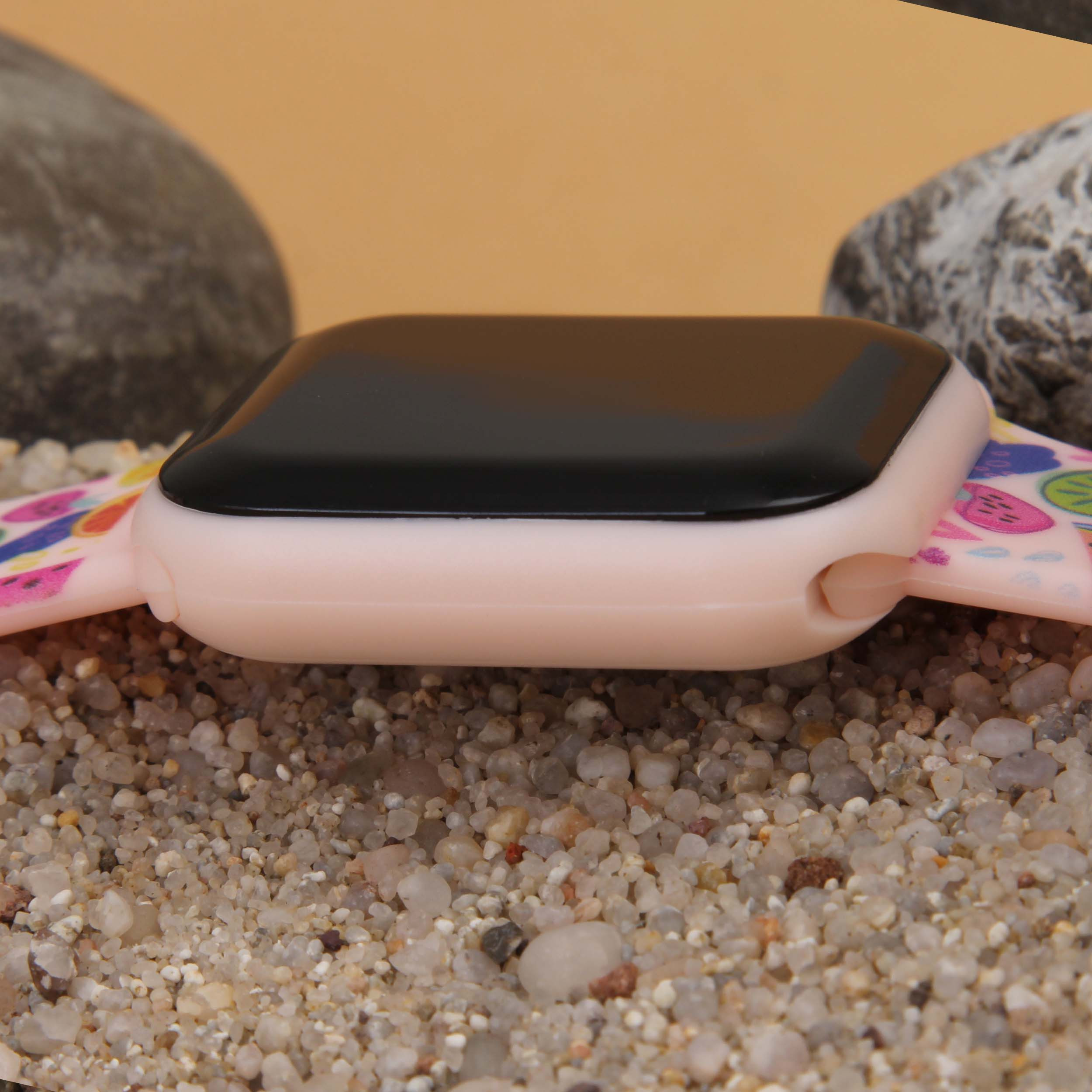 ساعت مچی دیجیتال زنانه مدل بند سیلیکونی طرح میوه فانتزی کد WHW_334