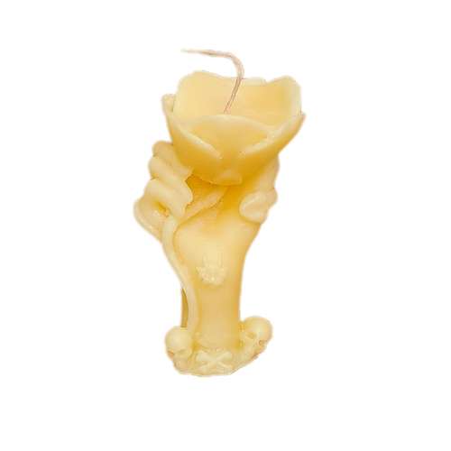 شمع دست ساز مدل استوانه  دست هالیوود معطر