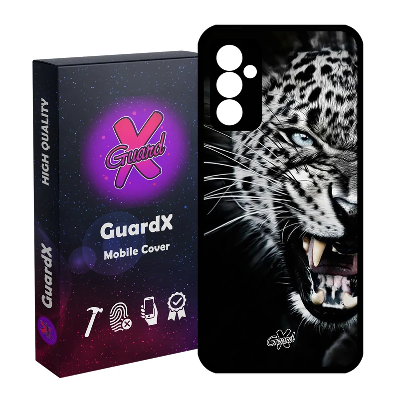 کاور گارد ایکس طرح پلنگ مدل Glass10244 مناسب برای گوشی موبایل سامسونگ Galaxy A14 / A14 5G