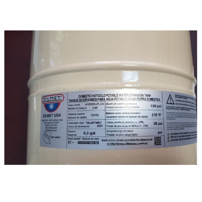 منبع تحت فشار زیلمت مدل 6,3GAL ظرفیت 24 لیتر
