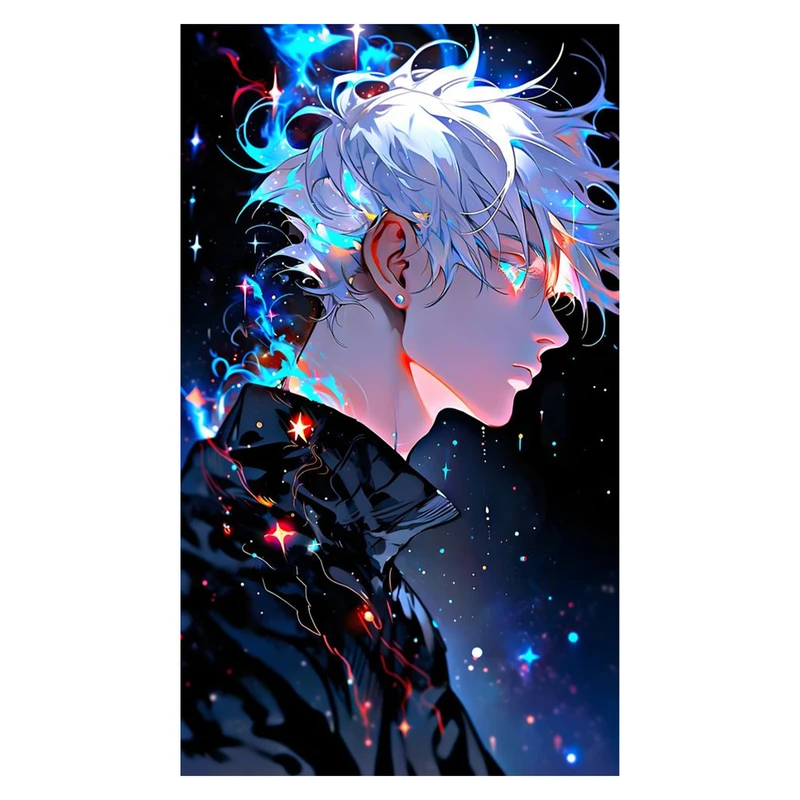 استیکر لپ تاپ و موبایل مدل انیمه طرح جوجوتسو کایزن گوجو ساتورو کد 129