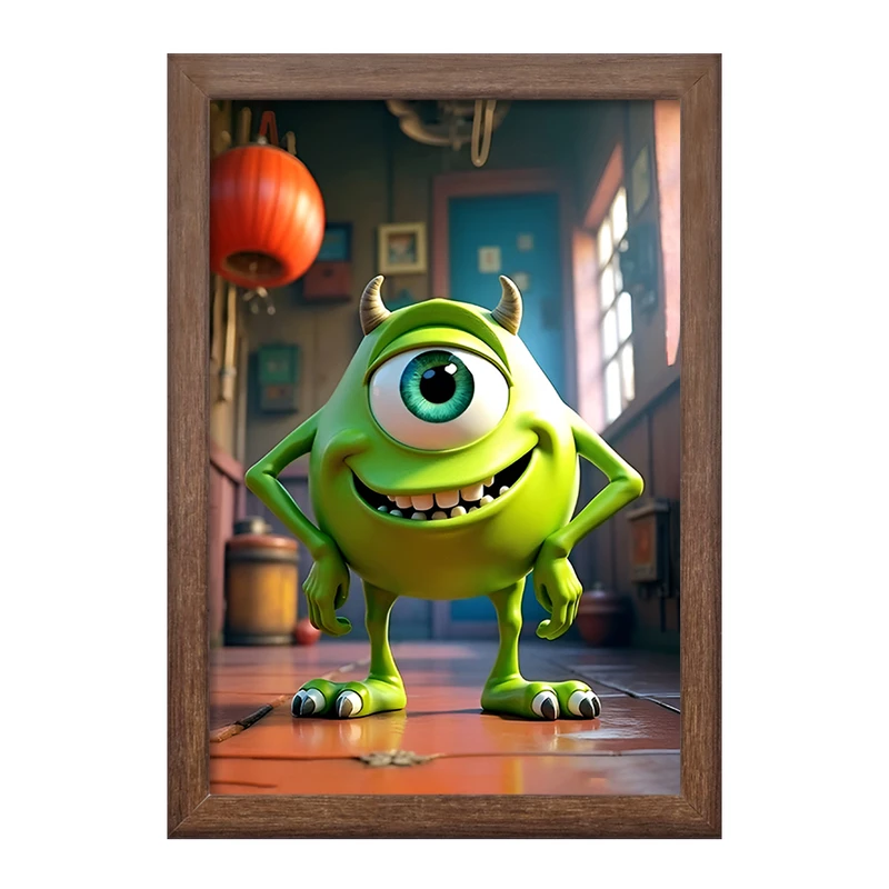تابلو خندالو طرح مایک کارخانه هیولاها کد F12647