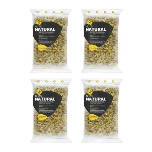 کشمش سبز نچرال - 250 گرم بسته 4 عددی