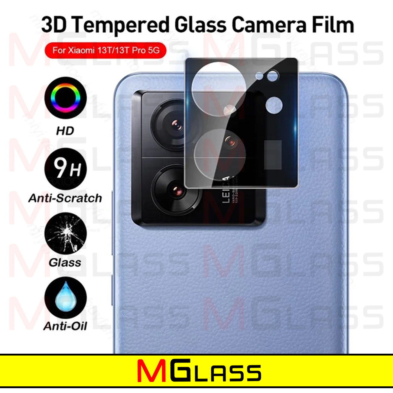 محافظ لنز دوربین امگلس مدل 3D-MG مناسب برای گوشی موبایل شیائومی 13T / 13T Pro
