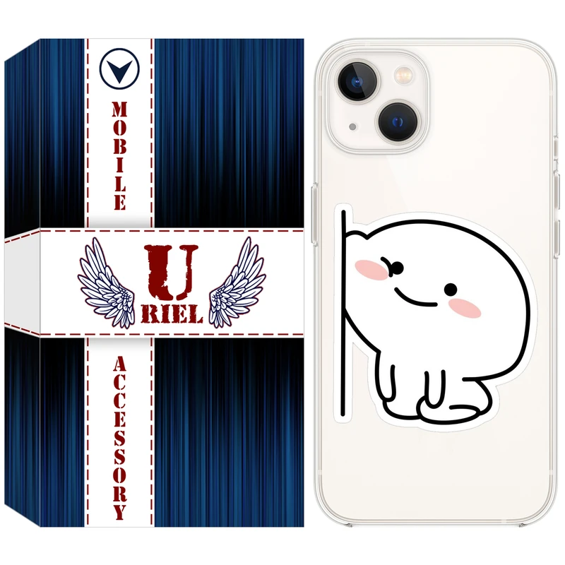 کاور یوریل مدل Clear کد 93 طرح لوس مناسب برای گوشی موبایل اپل iPhone 13