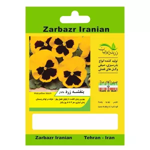 بذر گل بنفشه زرد خالدار زربذر ایرانیان کد ZBP-70