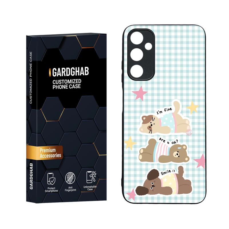 کاور گارد قاب مدل دورژله ای پشت گلس فانتزی مناسب برای گوشی موبایل سامسونگ Galaxy A05s