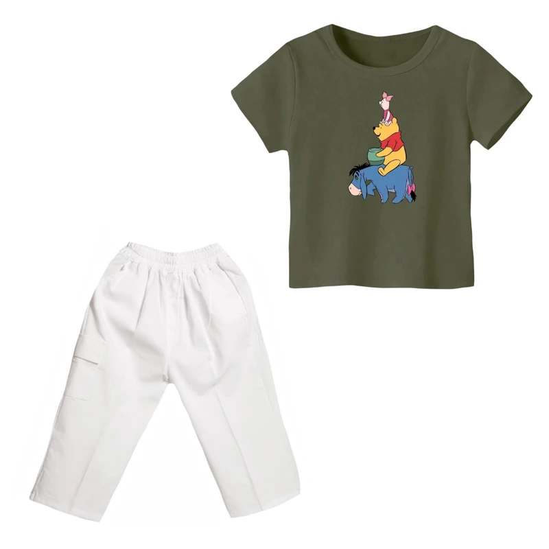 ست تی شرت و شلوارک پسرانه مدل پو کد 18