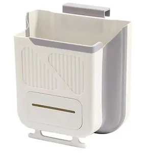 سطل زباله کابینتی مدل تاشو سیلیکونی کد 1369n 3670 گنجایش 10 لیتر