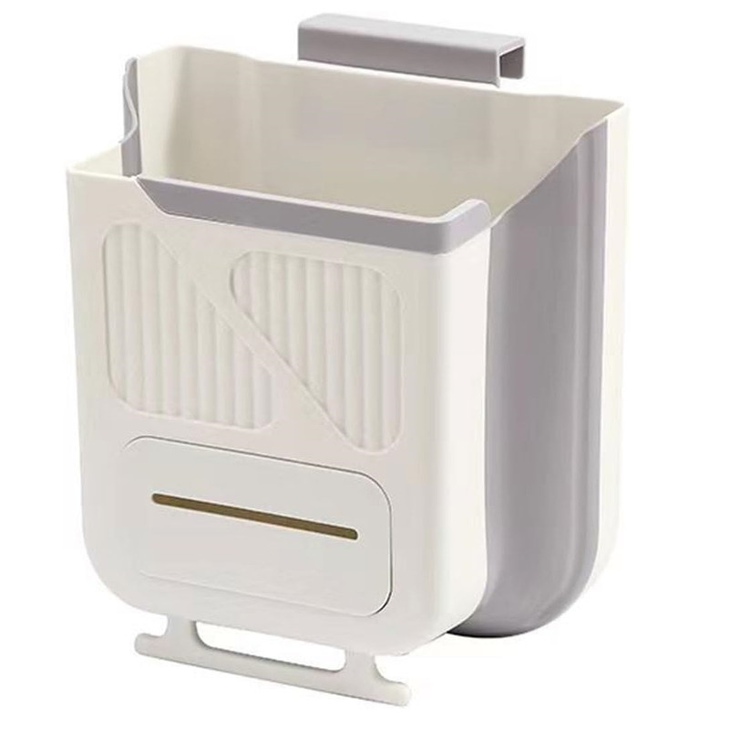 سطل زباله کابینتی مدل تاشو سیلیکونی کد 1369n 3670 گنجایش 10 لیتر