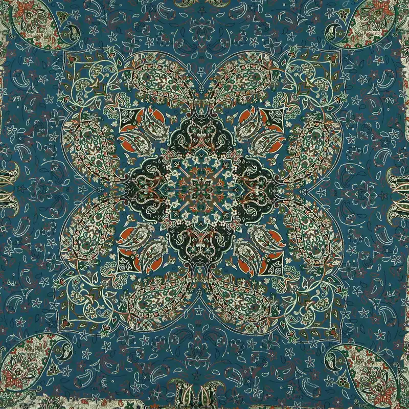 رومیزی ترمه طرح پرنیان مدل ابریشم کد ab100