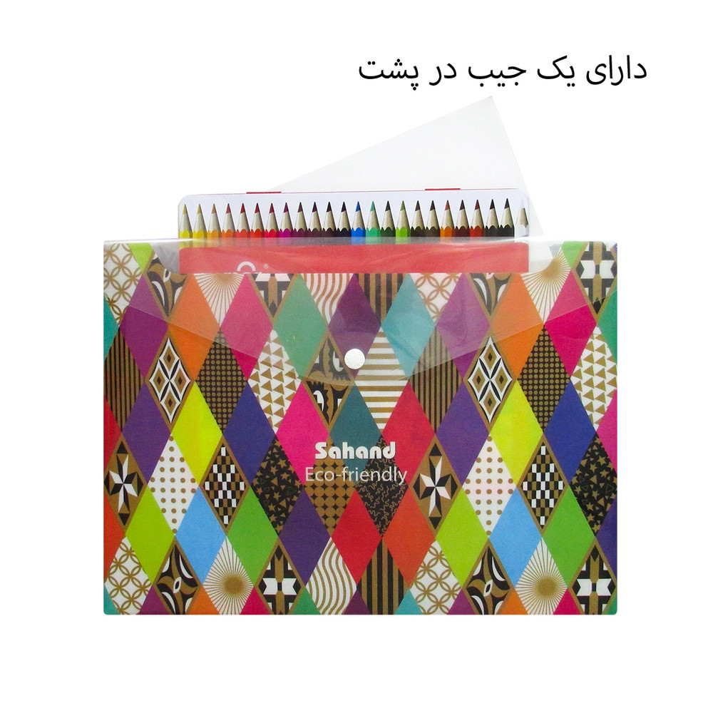 پوشه دکمه دار سهند کد D-55 مجموعه 3 عددی پوشه دکمه دار سهند کد D-55 مجموعه 3 عددی