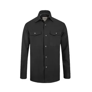 پیراهن آستین بلند مردانه کروم مدل دو جیب 2420129