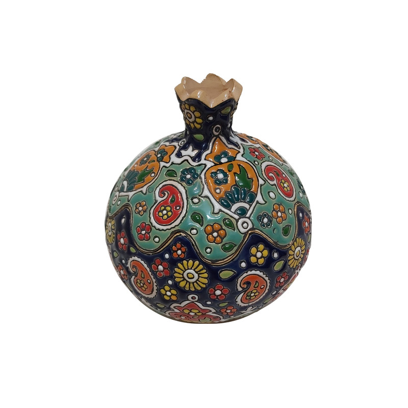 شکلات خوری میناکاری سفالی طرح انار کد SM99006