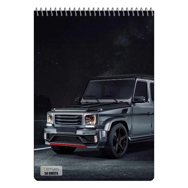 دفتر نقاشی 50 برگ سیمی کارنیکا طرح جی واگن G‑Wagon کد 77943