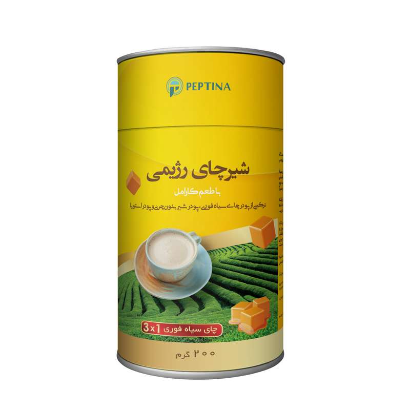 شیر چای رژیمی با طعم کارامل پپتینا - 200 گرم