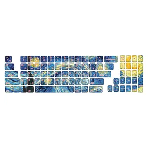 برچسب حروف فارسی کیبورد گراسیپا طرح شب پر ستاره کد01