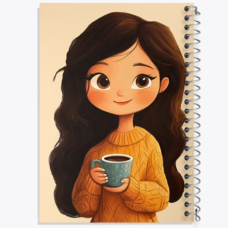 دفتر لیست خرید 50 برگ خندالو طرح دخترانه بامزه کد F5553