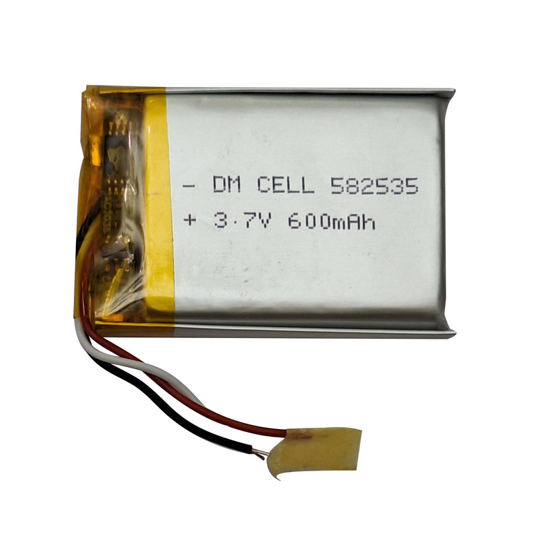 باتری لیتیومی قابل شارژ دی ام سل مدل DM-582535 ظرفیت 600 میلی‌ آمپر ساعت