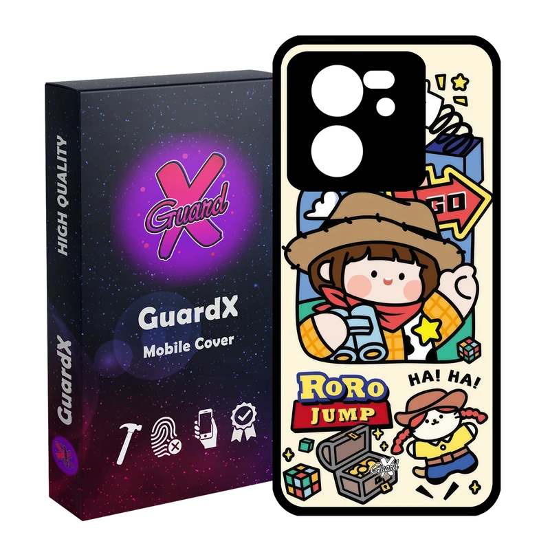 کاور گارد ایکس طرح Roro Jump مدل Glass10669 مناسب برای گوشی موبایل شیائومی 13T/13T Pro/Redmi K60 Ultra