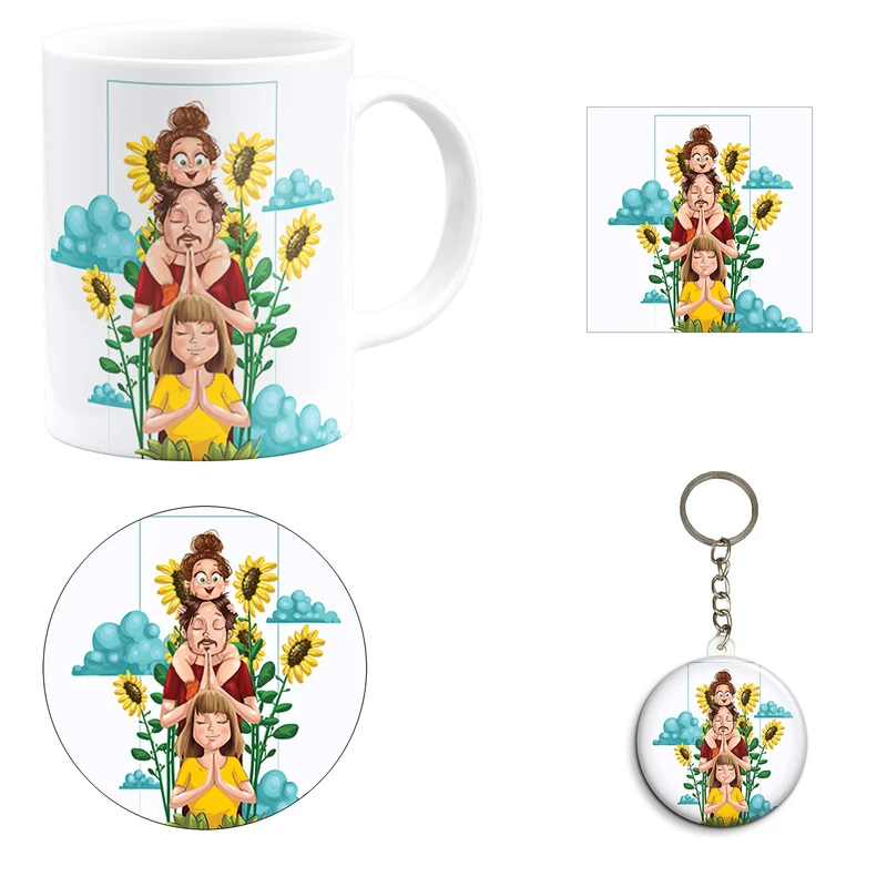 ست هدیه ماگ مدل خانواده کد A5