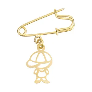 سنجاق سینه طلا 18 عیار زنانه نیکان گلد مدل PG25