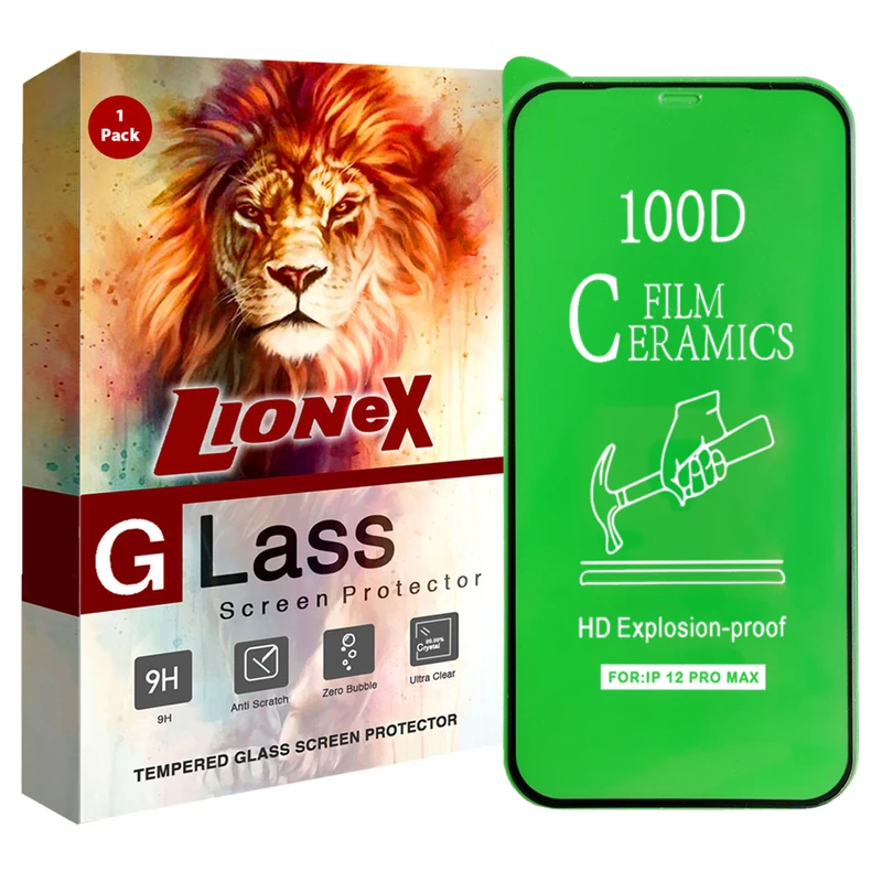 محافظ صفحه نمایش سرامیکی لایونکس مدل CMC100D مناسب برای گوشی موبایل اپل iPhone 12 Pro Max