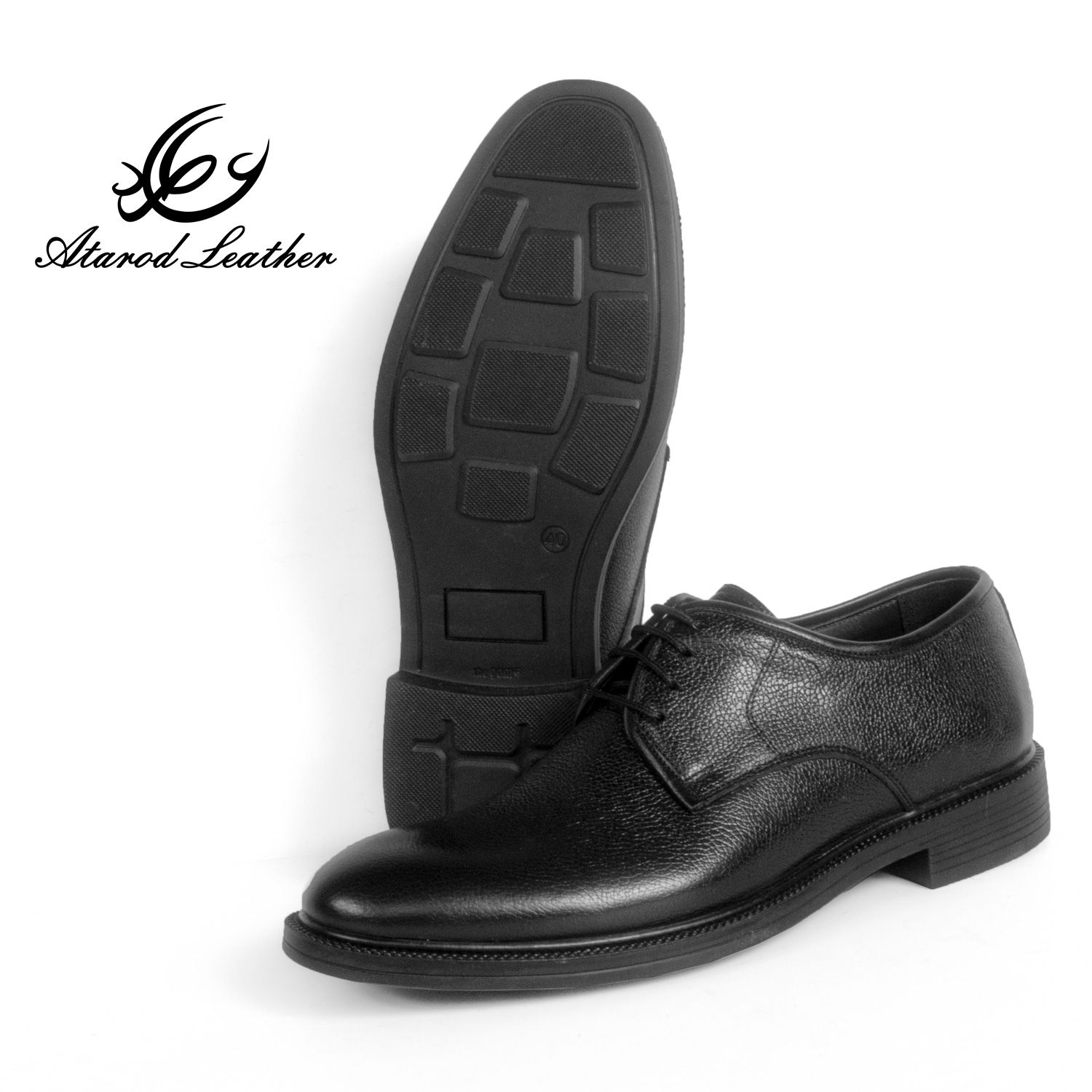 کفش مردانه چرم عطارد مدل چرم طبیعی کد SH142 -  - 7