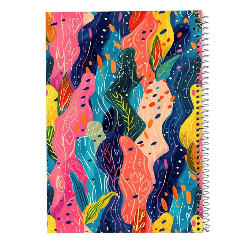 دفتر ژورنال نویسی 50 برگ مدوپد مدل نقطه ای طرح اشکال فانتزی کد DF16310