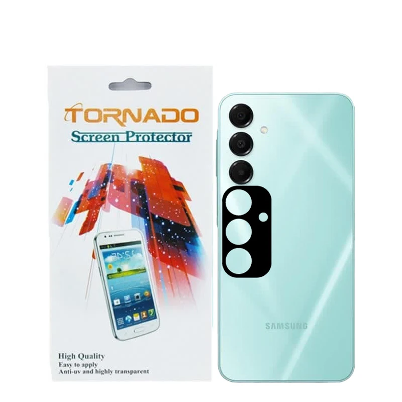 محافظ لنز دوربین پلاستیکی تورنادو مدل قابدار مناسب برای گوشی موبایل سامسونگ Galaxy A16 بسته 40 عددی