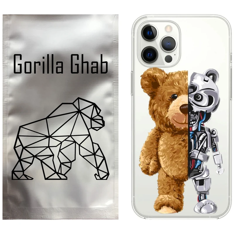 کاور گوریلا قاب مدل CLG کد 40 طرح خرس مناسب برای گوشی موبایل اپل iPhone 12 Pro Max