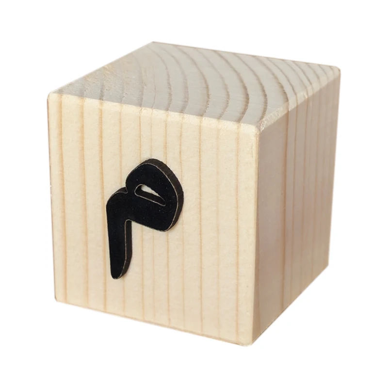 استند رومیزی تزیینی مدل مکعب اسم فارسی طرح حرف  م