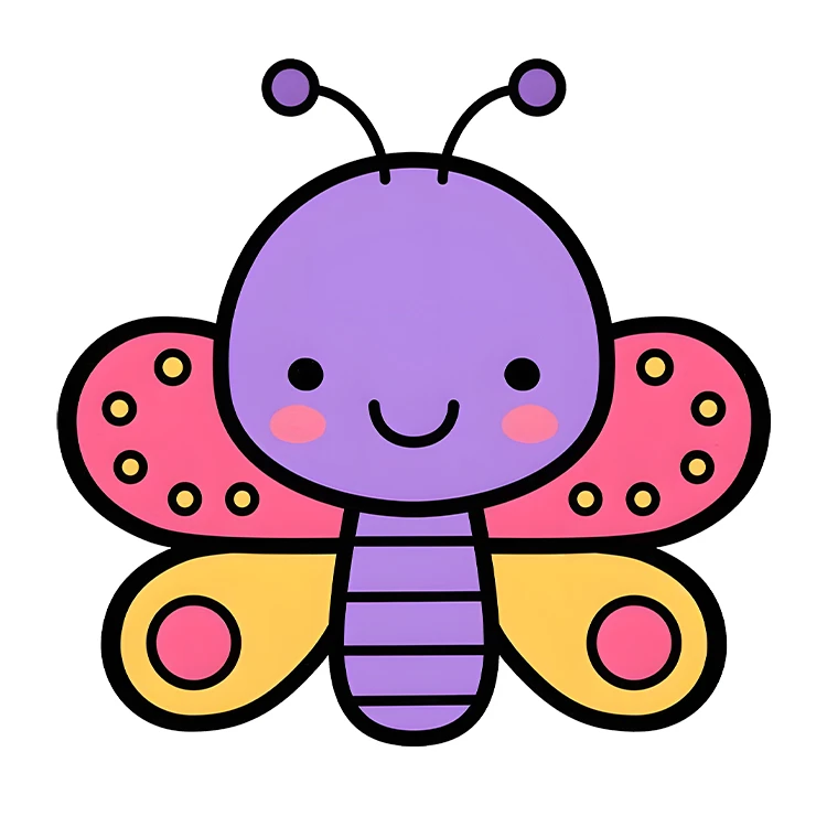 استیکر پارچه و لباس پاد آفرین مدل کارتونی کیوت فانتزی بامزه کد S3455