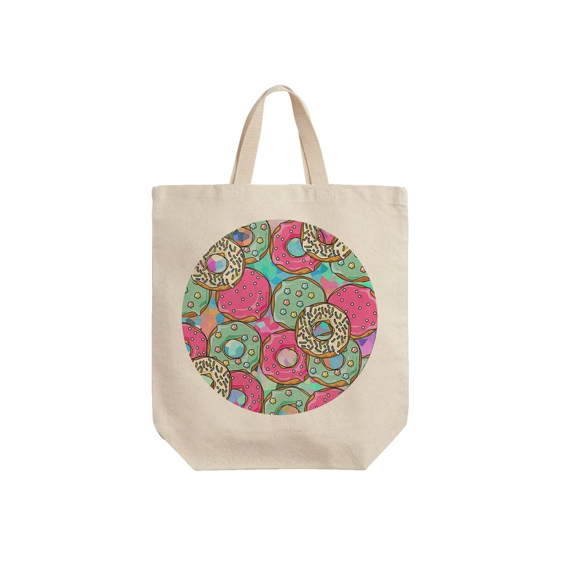 ساک خرید ترمه طراحان ایده مدل دونات ها کد cfp1460 - S