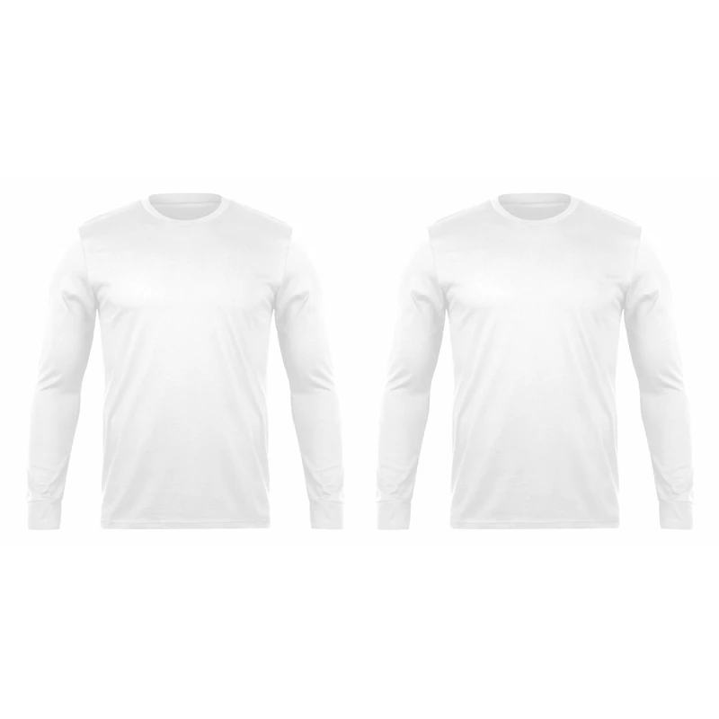 تی شرت آستین بلند مردانه رانژ مدل 21RA8D12M-1554-01 بسته دوعددی