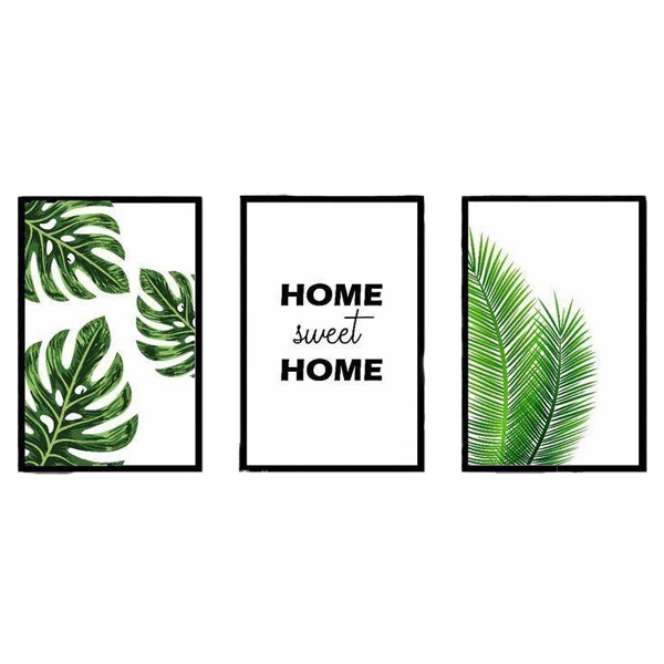 تابلو مدل دکوراتیو مینیمال مدرن کد 112مجموعه سه عددی