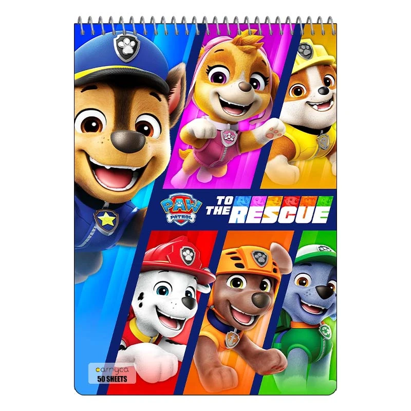 دفتر نقاشی 50 برگ سیمی کارنیکا طرح سگ های نگهبان paw patrol کد 73273