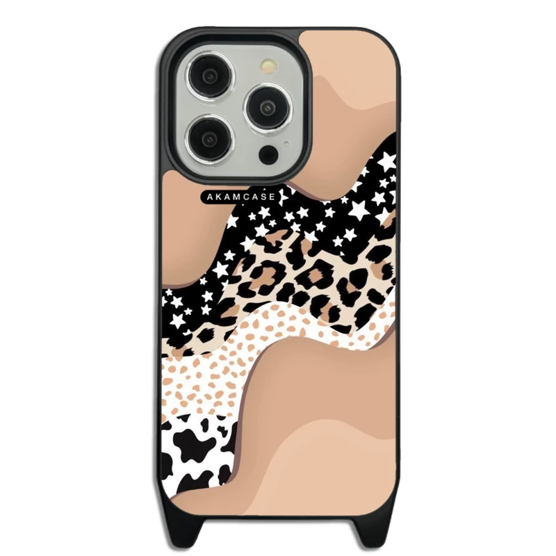کاور آکام مدل AMCWLA15PRO-PANTHER PATTERN4 مناسب برای گوشی موبایل اپل iPhone 15 Pro