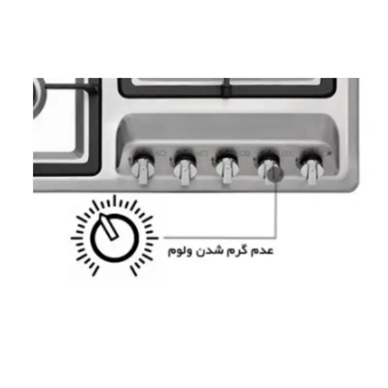 اجاق گاز صفحه ای پرنیان استیل مدل PB-5102