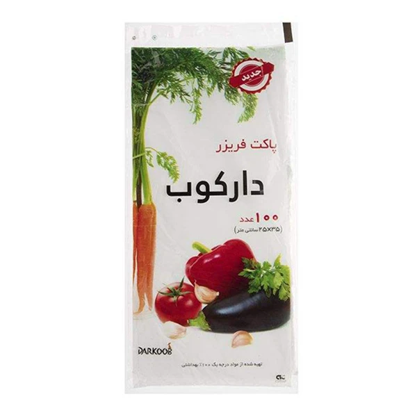 کیسه فریزر دارکوب مدل تقویمی بسته 100 عددی