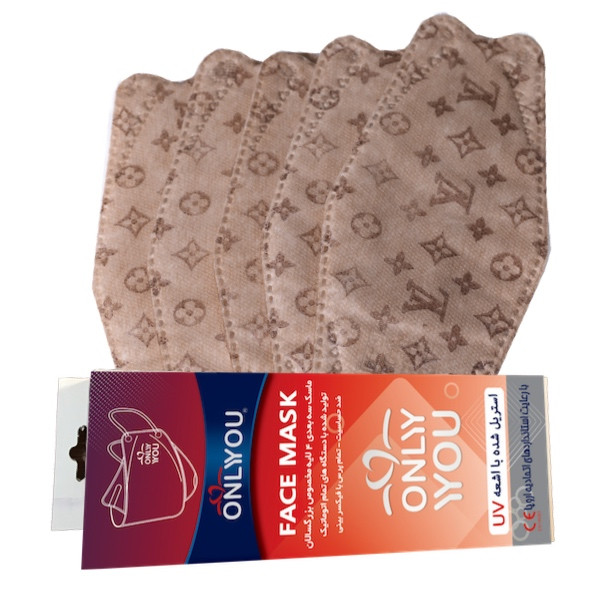 ماسک تنفسی اونلی یو مدل سه بعدی LVcrm 525 بسته 25 عددی ماسک تنفسی اونلی یو مدل سه بعدی LVcrm 525 بسته 25 عددی