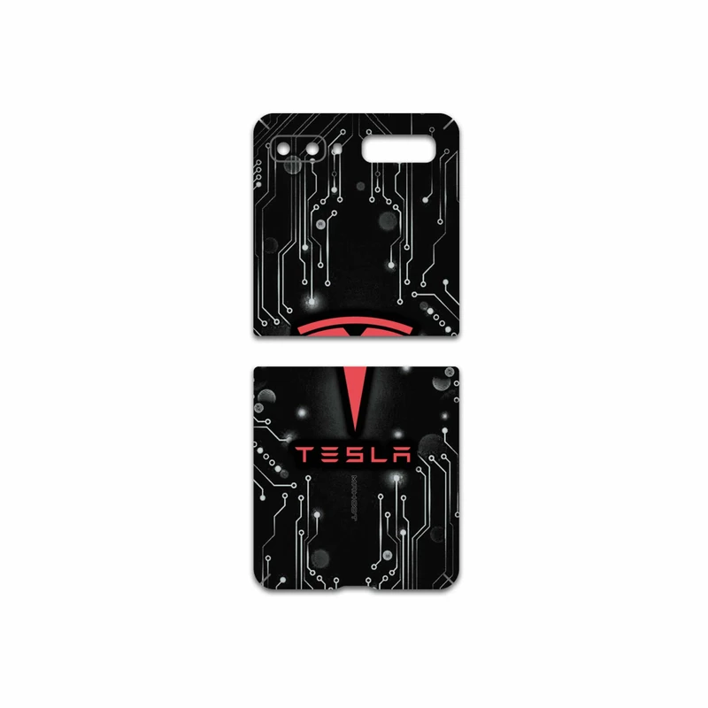 برچسب پوششی ماهوت مدل TESLA مناسب برای گوشی موبایل سامسونگ Galaxy Z Flip