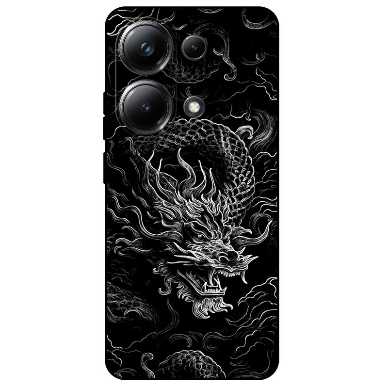 کاور مگافون طرح اژدها مدل 1897 مناسب برای گوشی موبایل شیائومی Redmi Note 13 Pro 4G