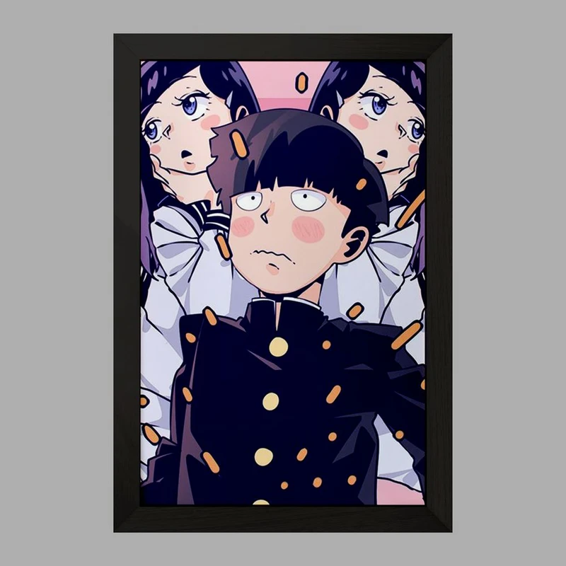 تابلو خندالو مدل شییکو انیمه موب سایکو Mob Psycho 100 کد 24434