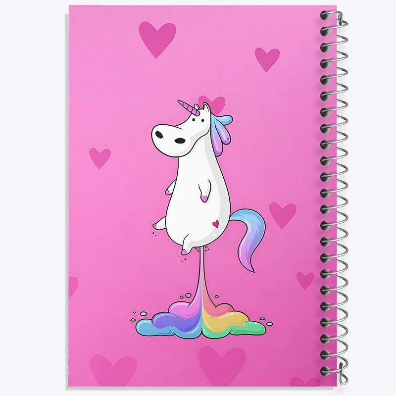 دفتر مشق 50 برگ خندالو طرح اسب تک شاخ کد N3291